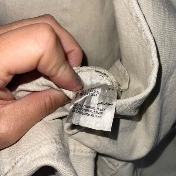 Allen Onyia x INC Mens Overalls Size Medium Beige Denim Adjustable Straps - Picture 5 of 8